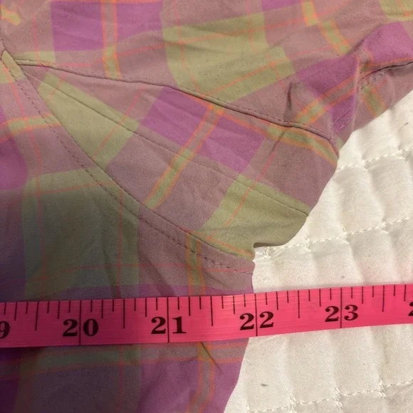 Duluth Trading Co. Sidewinder Long Sleeve Pink And Gray Shirt, Duluth Flex, L - Picture 6 of 8